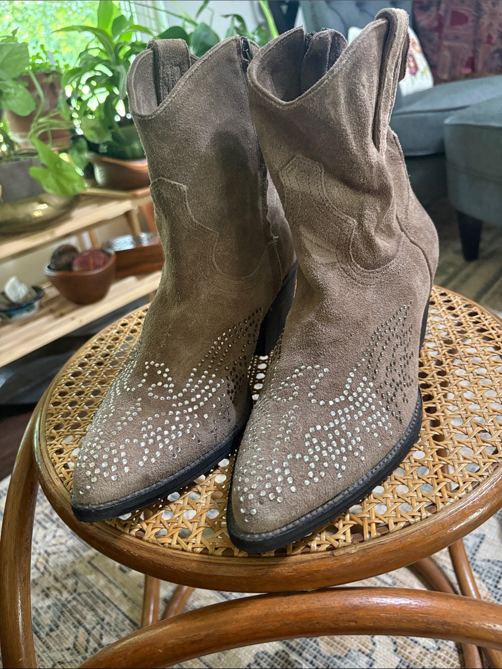 Reba suede ankle boots. Size 10
